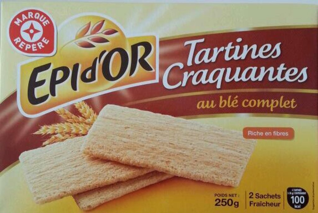 Tartines craquantes Epi d'Or Ble compler 250g