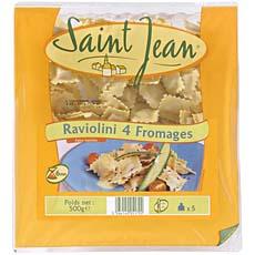 Raviolinis aux 4 fromages SAINT JEAN, 500g