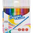 Crayons de couleur triangulaires U, 24 unités, coloris assortis