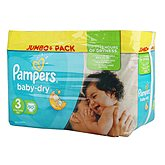 Couches Pampers Baby Dry T3 Jumbo + x90