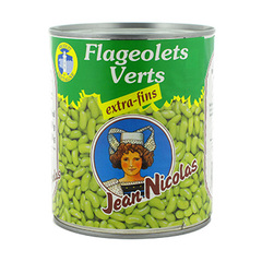 Flageolets verts Jean Nicolas Extra fins 4/4 530g