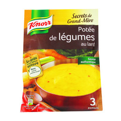 Knorr Secrets de Grand-Mère - Soupe déshydratée potée légumes lard le sachet de 70 g
