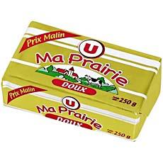 Beurre doux Ma Prairie U, 60%MG, 250g