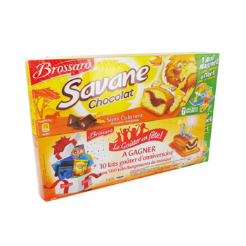 Brossard Savane - Gâteaux marbrés au chocolat les 2 paquets de 189 g