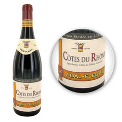 Vin rouge Cotes de Rhone Vidal Fleury 2007 75cl 14%vol