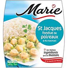 Petites St Jacques, fondue de poireaux et riz basmati MARIE, 280g