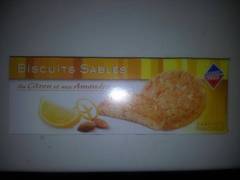 Biscuits sablés au citron et aux amandes, 3 s...