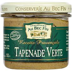 Tapenade d'olives verte recette Provencale AU BEC FIN, 90g