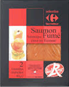 Saumon Atlantique Fumé elevé en Ecosse Label Rouge