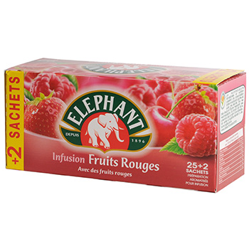 Infusion Lipton Elephant Fruits rouges x25