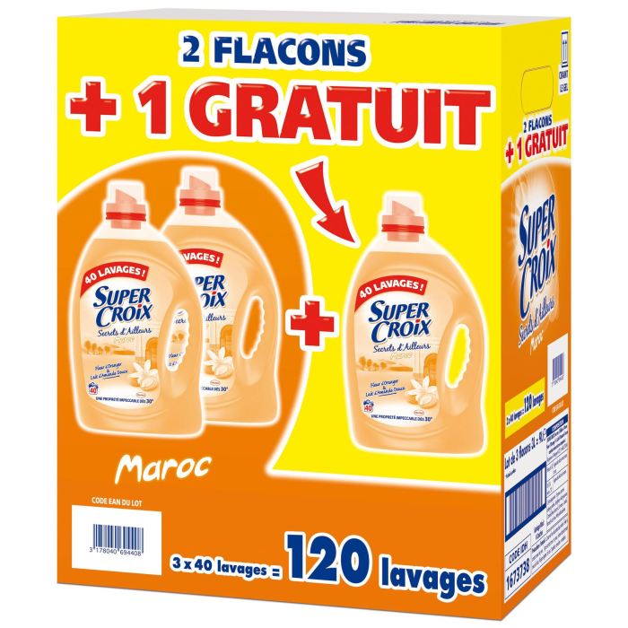 Lessive liquide Super Croix Maroc 2x3l
