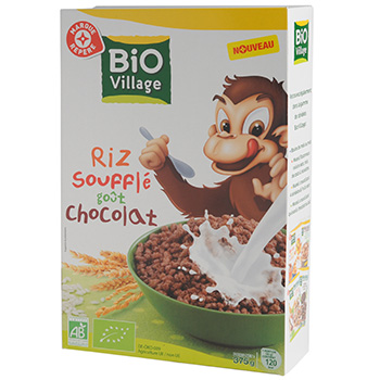 Cereales Bio Village Riz souffle chocolat 375g