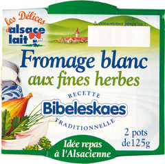 Fromage blanc fines herbes 2X125 grammes