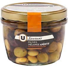 Olives melange aperitif U Les Saveurs bocal 250g