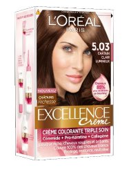 Excellence coloration n°5.03 chatain clair lumineux x2
