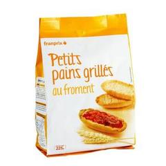 Franprix petits pains grillés au froment 225g