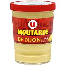 Moutarde de Dijon U verre cannele 17cl 160g