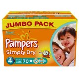 Couches Simply Dry T4 + 9/20kg format Jumbo