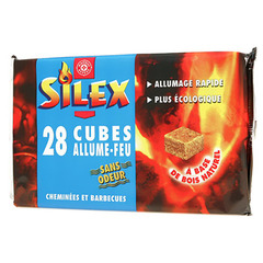 Allume-feu Silex cubes x28 200g