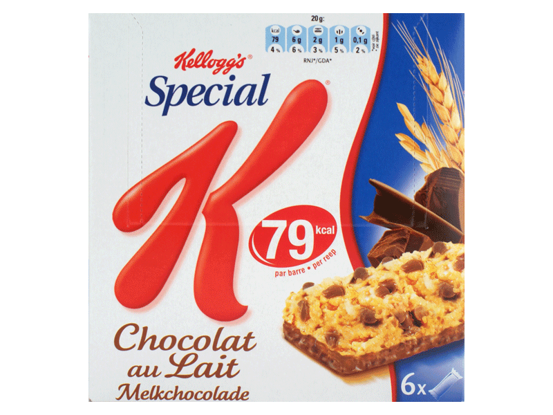Kellogg's barre special k chocolat au lait 120g