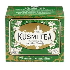 Thé vert à la menthe 20 sachets KUSMI TEA, 44g