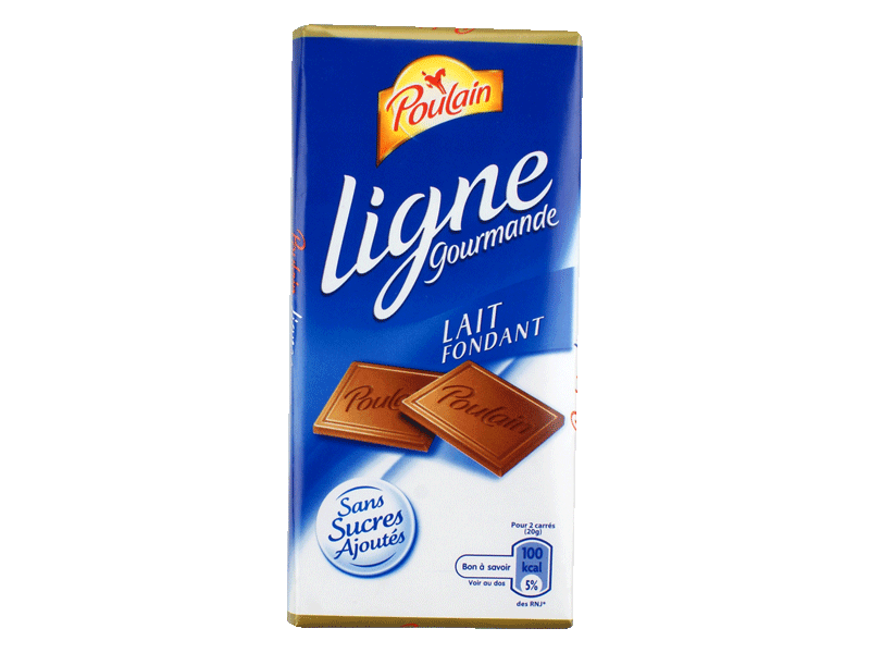 Chocolat au lait Poulain Tablette Ligne gourmande 100g