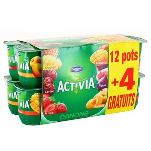 Yaourts Activia Danone Fruits mixés - 12 x125g