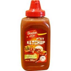Bouton d'Or, P'tit ketchup -45% de sucre, le flacon de 300 g