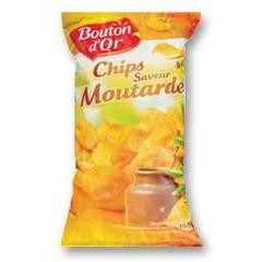 Chips saveur moutarde, le paquet de 150g