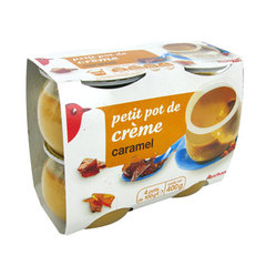 Auchan petits pots creme caramel 4x100g