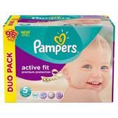 Pampers active fit duopack 2x48 taille 5