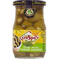 Olives vertes farcies aux amandes CRESPO, 120g