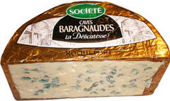Societe, Roquefort baragnaudes, le paquet d'environ 1350g, emballes et choisis par notre fromager