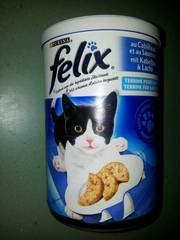 Aliment pour chat Terrine cabillaud saumon FELIX, 400g