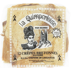12 Crepes Bretonnes faites main La Quiperloise, 300g