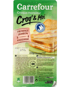 Croque-monsieur fromage jambon
