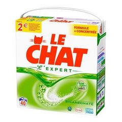 Le Chat Expert - Lessive poudre bicarbonate le baril de 2,6 kg