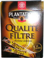 Café soluble Plantation Qualité filtre 25 sticks 50g