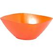 Saladier quadra en plastique EDA, orange tango, 5l, 30,3x30,3x13cm