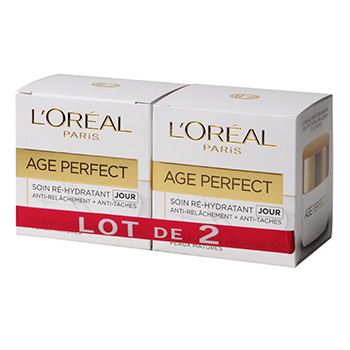 Soin nuit L'Oreal Age Perfect Collagen boost 2x50ml