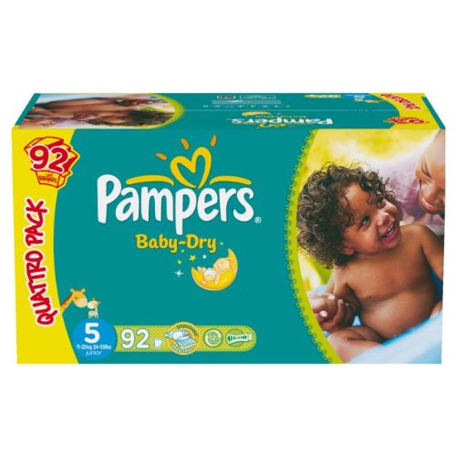 Pampers baby dry quattropack change x92 taille5