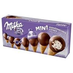 Mini cones glaces MILKA, 8x25ml