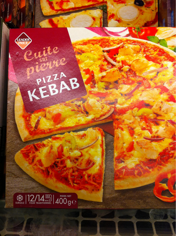 Pizza kebab et légumes 400g
