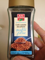 Belle France Café Soluble Décaféiné Qualité Filtre 100 g - Lot de 4