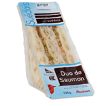 Auchan sandwich pain suédois duo de saumon 135g