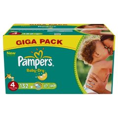 Pampers baby dry giga pack T4 x132