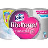 Papier toilette fraîcheur pure Moltonel LOTUS, 6 rouleaux