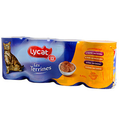 Patee chats Lycat Les Terrines 4x400g