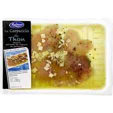 Carpaccio de thon mariné copeaux de parmesan Rolmer
