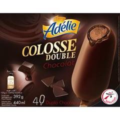 Adélie, Colosse - Glace double chocolat, les 4 glaces de 110 ml